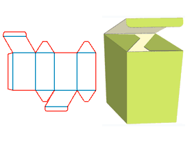 菱形对插管式盒,包装彩盒设计,异形盒,管式盒延伸盒型,糖果盒包装,零食包装设计,精品小玩意包装结构