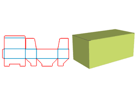 id:c001ay上蓋插口底部自鎖底管式盒彩盒卡紙瓦楞紙坑紙盒包裝結構