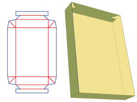 异型包装盒设计|丁字锁托盘盒