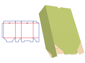 文件盒包装设计|包装盒设计展开图