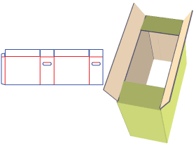 包装纸箱设计|顶部开口设计