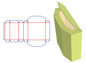 包装纸箱设计|异型包装盒设计|六边形包装盒