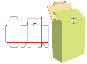 包装纸箱设计|锁底式包装