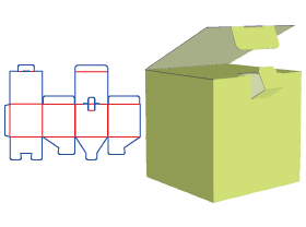 免费盒型模板展开图刀模图生成下载