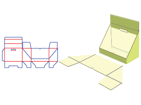 分离式,锁底,展示盒,易拆式包装,破坏式包装,不可重复使用,管式盒,易撕得,齿刀,防伪包装设计