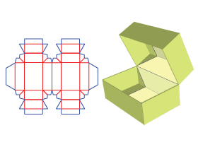 展示用浅框盒|异型包装盒设计|翻盖盒|服饰包装设计